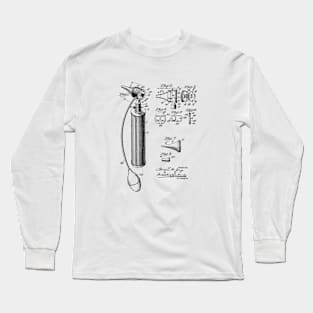 Otoscope Vintage Patent Hand Drawing Long Sleeve T-Shirt